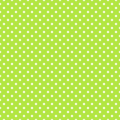 Tapete Grünes Motiv mit weißen Tupfen