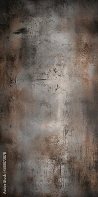 Sticker Grunge metal background. Rusty metal texture. Rusted metallic background. Scratched grunge metallic texture
