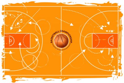 Sticker Grunge-Spielfeld