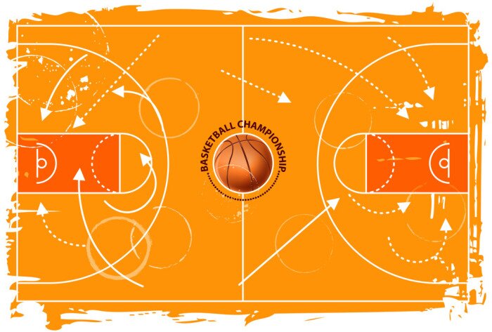 Sticker Grunge-Spielfeld