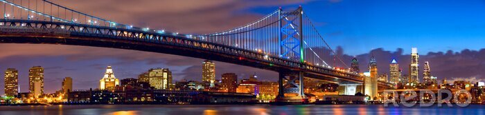 Sticker Hängebrücke in Philadelphia