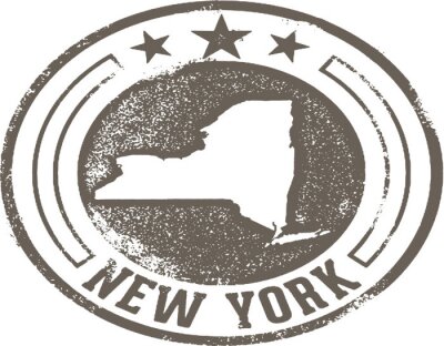 Sticker Handgezeichnete New York State Design