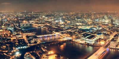 Hauptstadt London bei Nacht