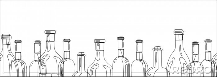 Sticker Hauswein Flaschen in verschiedenen Formen