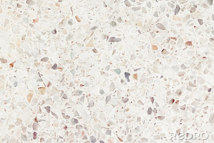 Sticker Heller Terrazzo mit bunten Partikeln