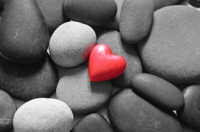 Sticker Herz und Steine