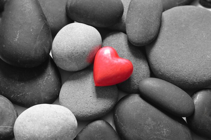 Sticker Herz und Steine