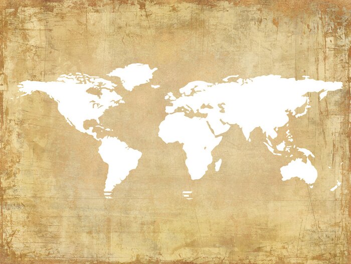 Sticker Hintergründe, alte Karte