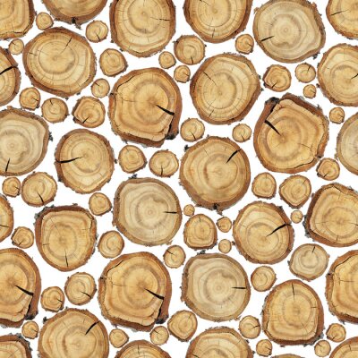 Sticker Holz-Scheibe nahtlos