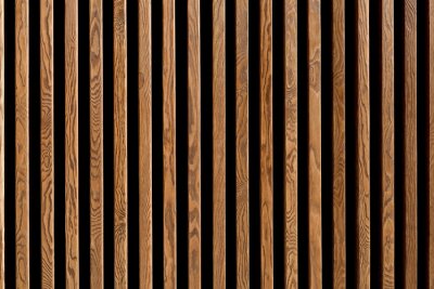 Sticker Holzlamellen auf schwarzem Hintergrund