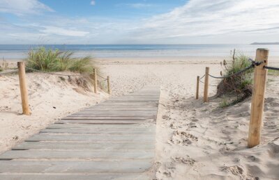 Holzpromenade zum Strand