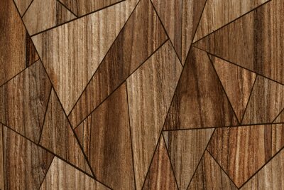 Sticker Holztextur mit geometrischen Formen