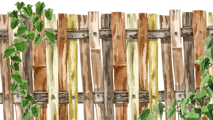Sticker Holzzaun