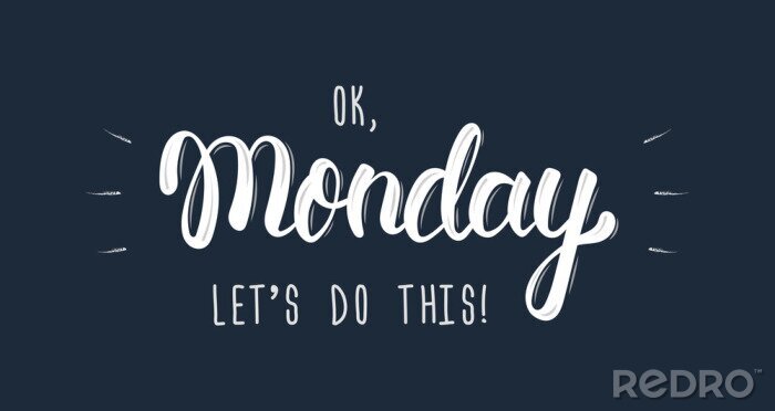 Sticker Humorvoller Montagsspruch