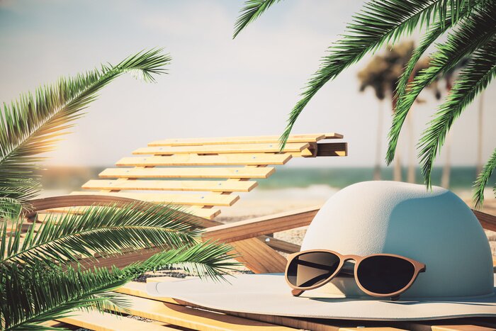 Sticker Hut am Strand