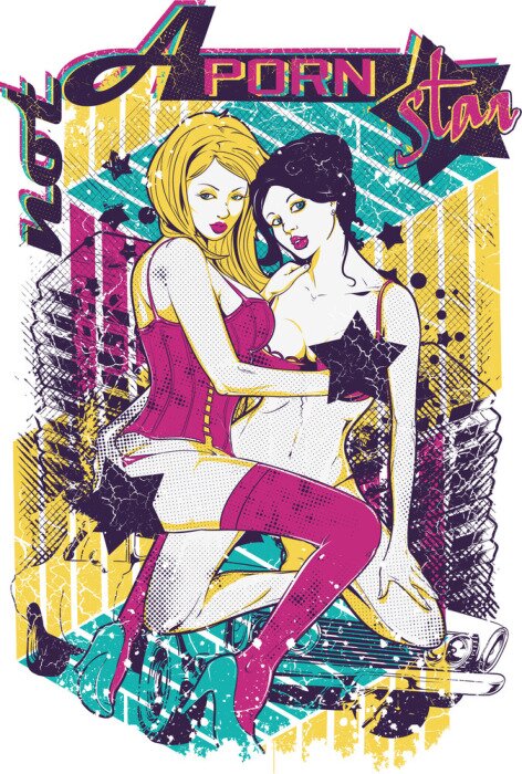 Sticker Im nicht ein Pornosternchen