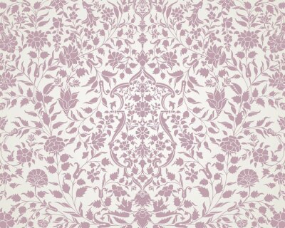 Sticker Indische Blumenverzierung