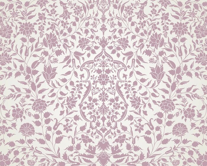 Sticker Indische Blumenverzierung