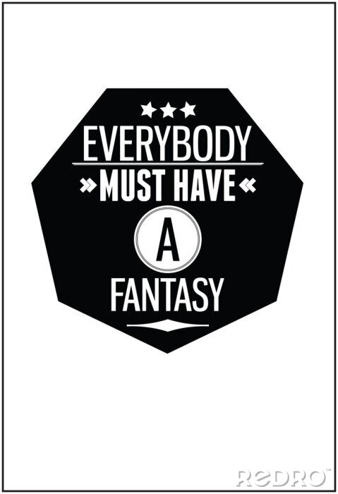 Sticker Inspirierendes Zitat über Phantasie