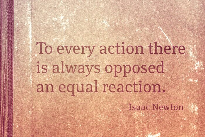 Sticker Isaac Newton Zitate