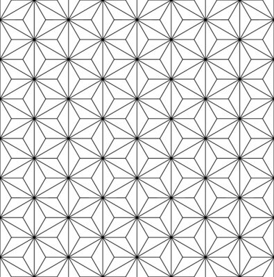 Sticker Japanisches nahtloses Vektormuster