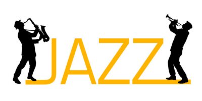 Sticker Jazzkünstler bei der Aufschrift Jazz