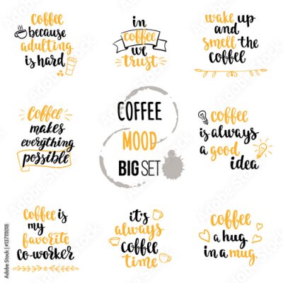 Sticker Kaffeeschriftzug