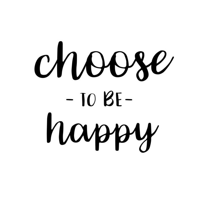 Sticker Kalligrafische Motivation über das Wählen