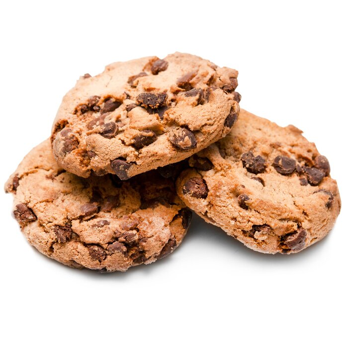 Sticker Kekse mit Schokoladenstückchen