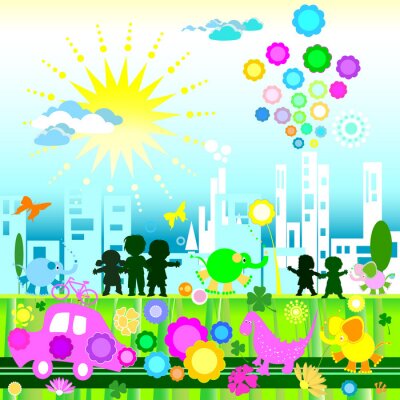 Sticker Kinder der Welt