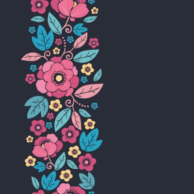 Sticker Kirschblüten auf dunklem Hintergrund