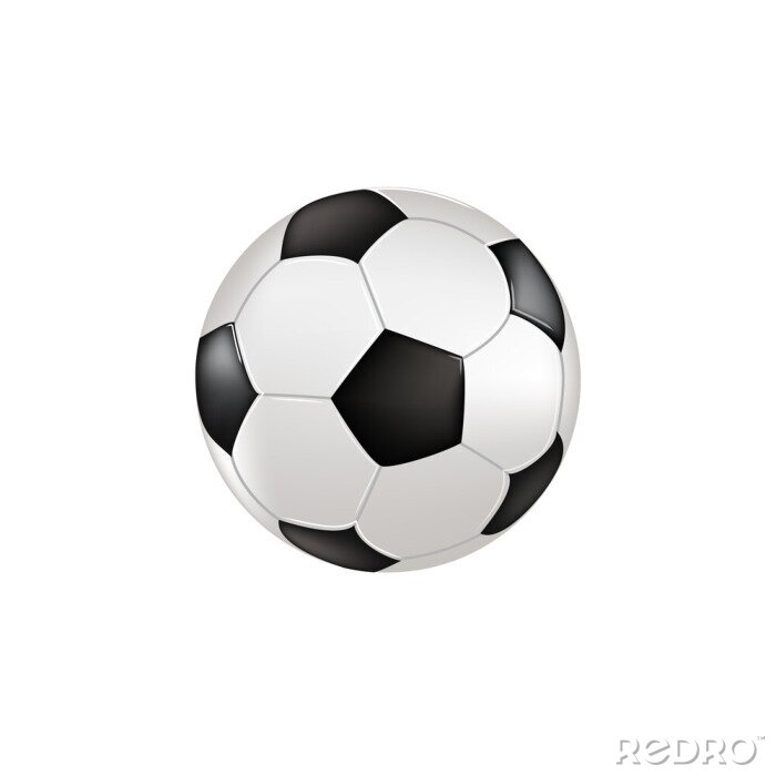 Sticker Klassischer Fußball Grafik 3D