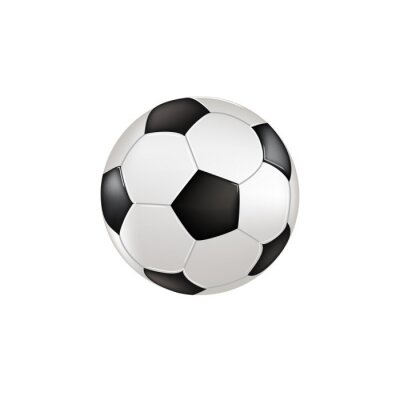 Sticker Klassischer Fußball Grafik 3D