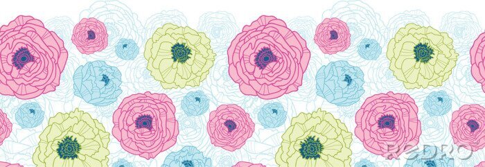 Sticker Kleine Blumen in verschiedenen Farben