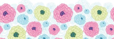 Sticker Kleine Blumen in verschiedenen Farben