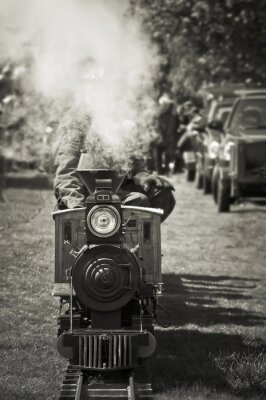 Kleinmodell von Dampfzug