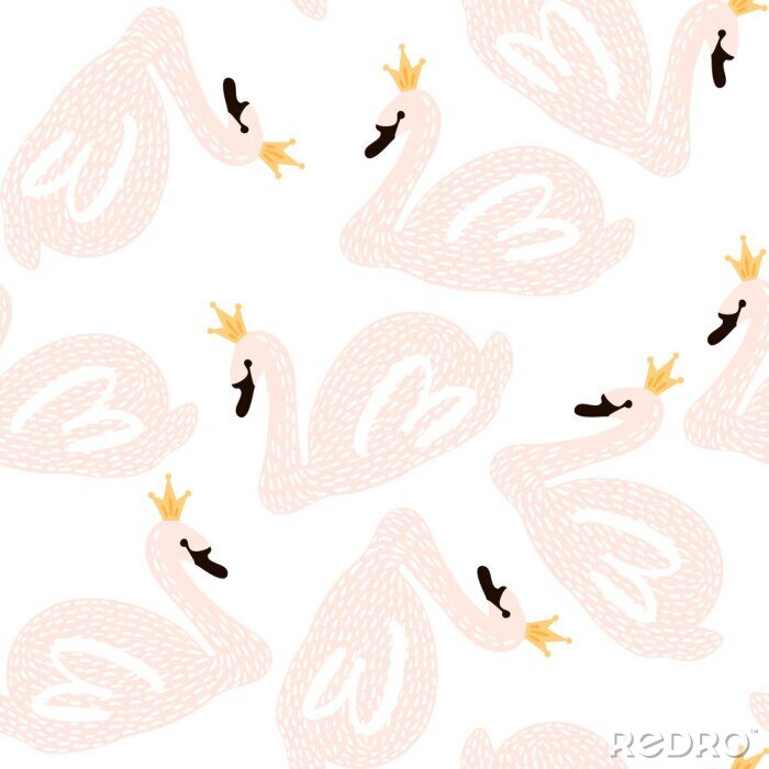 Sticker Königliche Schwäne