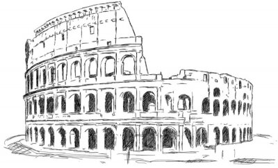 Sticker Kolosseum Rom Italien Aphitheater Antike