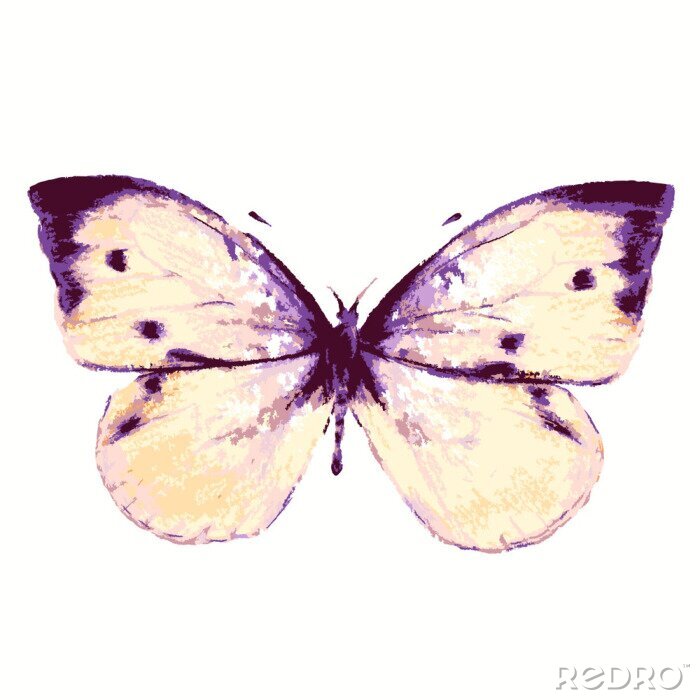 Sticker Künstlerischer Schmetterling