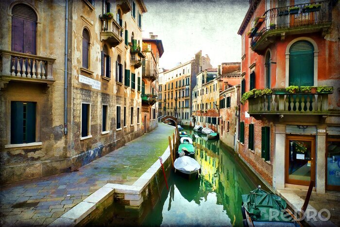 Sticker Landschaft im leeren venedig