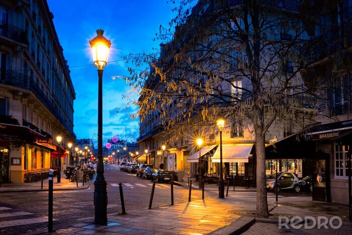 Sticker Laternen auf Straßen von Paris