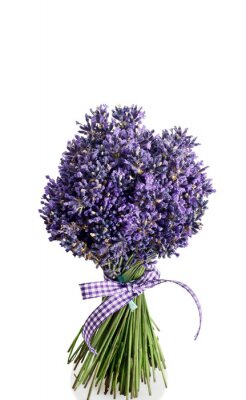 Sticker Lavendelbouquet mit lila Schleife