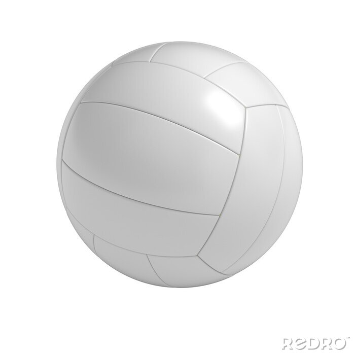 Sticker Leerer Volleyballball isoliert mit Beschneidungspfad