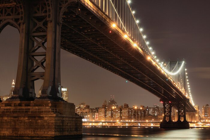 Sticker Lichter der Manhattan Bridge