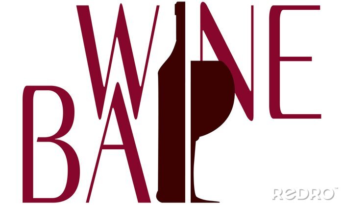 Sticker logo Weinbar