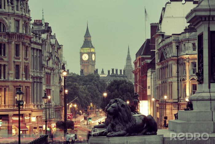 Sticker London Blick auf Trafalgar Square