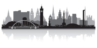 London Skyline in Schwarz-Weiß