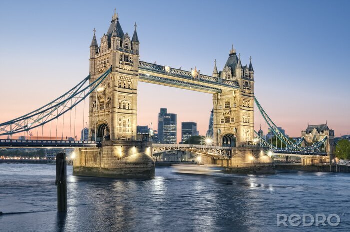 Sticker London und Brücke der zwei Türme