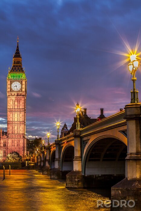 Sticker Londoner Architektur am Abend