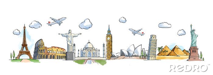 Sticker Londoner und andere Stadtsymbole